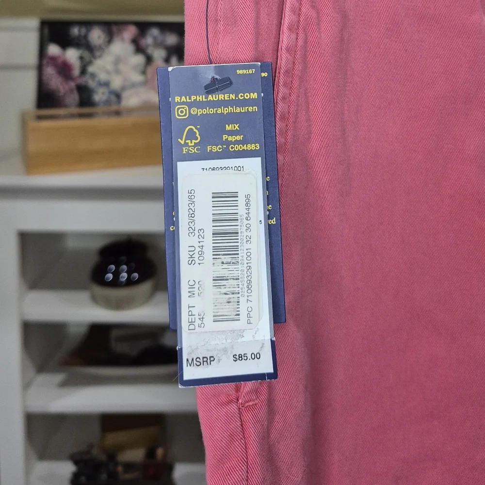 Ralph Lauren Men's Chinos in Vibrant Pink 32x30. 1213/1687 - Picture 2 of 6
